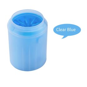1pc Pet Paw Cleaner. Pet Cleaning Foot Cup For Dog And Cat; Pet Grooming Supplies (Color: Blue, size: M)