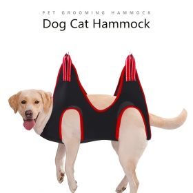 Pet Grooming Hammock For Dog & Cat; Cat Hammock Restraint Bag For Bathing Trimming Nail Clipping (Color: Red, size: XS)
