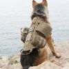 Tactical Dog Harness With Pouches; Adjustable Harness With 3 Detachable Pockets