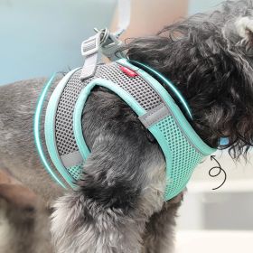 Pet Harness For Dog & Cat; No Pull Breathable Dog Vest Harness For Walking; Anti Escape Dog Harness (Color: sky blue, size: XS)