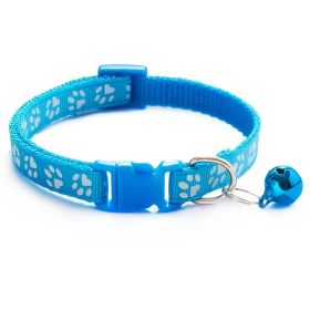 Pet Bell Collar; Adjustable Buckle Cat Collar; Multiple Color (Color: Black, size: Adjustment)