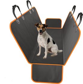 Car pet mat Scratch-proof wear-resistant pet cover dual-purpose rear seat cushion double Oxford car dog pad car pet pad (Color: Black, size: (54*57.8IN-137*147CM))