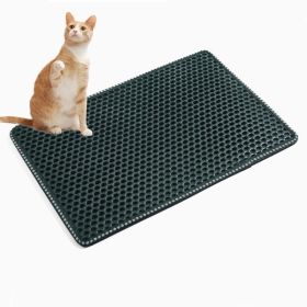 Cat Litter Mat; Kitty Litter Trapping Mat; Double Layer Mats with MiLi Shape Scratching design; Urine Waterproof; Easy Clean; Scatter Control 21" x 14 (Color: as picture)