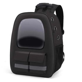 Pet Breathable Traveling Backpack (Color: Black)