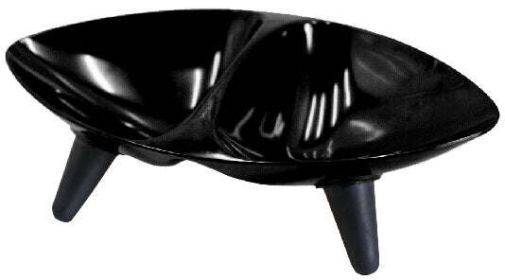 Melamine Couture Sculpture Double Food and Water Dog Bowl (SKU: S3BKDPB)