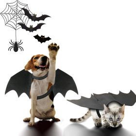 Halloween Pet Bat Wings Costume Cat and Dogs (size: M/L)