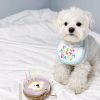 New Happy Birthday Embroidery Dog bib Pet Cat Dog bib Mouth towel
