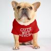 dog clothes starling English short bulldog pet clothing round collar T-shirt Teddy than panda dog clothing