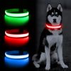 Solar And USB Rechargeable Light Up Pet Collar Waterproof LED Dog & Cat Collars For Night Walking
