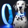 Solar And USB Rechargeable Light Up Pet Collar Waterproof LED Dog & Cat Collars For Night Walking
