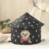 Stray cat and dog removable and Waterproof house; The best gift for a stray cat and dog; pet cage; removable and washable tent