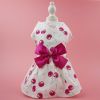 Summer Dog Dress; Pet Clothes With Bow Floral Pattern; Dog Skirt For Small & Medium Dogs