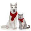 Pet knit Christmas scarf Creative teddy scarf cat dog pet supplies pet clothing dog scarf; cat scarf