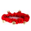 Christmas Pet Ring Bell Decorative Set Holiday Dressing Dog Neck Fringe with Foot Cover Bell Set; dog collar; cat dollar
