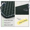 Cat Litter Mat; Kitty Litter Trapping Mat; Double Layer Mats with MiLi Shape Scratching design; Urine Waterproof; Easy Clean; Scatter Control 21" x 14