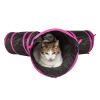 Pet Life 3-Way Kitting-Go-Seek Interactive Collapsible Passage Kitty Cat Tunnel