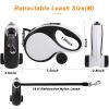 QKAMOR Retractable Dog Leash with Poop Bags Holder for Small Medium Dogs;  16FT/5M
