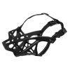Dog mouth covers prevent eating; licking and biting; Adjustable dog muzzle; breathable reflective dog mouth covers.