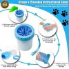 Pet Dog cat Paw Cleaner Cup Outdoor portable Soft Silicone Combs Quickly Wash Foot Cleaning Bucket Pet Foot Wash Tools