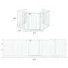 115 Inch Length 5 Panel Adjustable Wide Fireplace Fence
