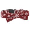 Sunflower Christmas Pet Collar Pet Bow Tie Collar With Adjustable Buckle For Dogs And Cats