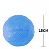 Pet UFO Toys New Small Medium Large Dog Flying Discs Trainning Interactive Toy Puppy Rubber Fetch Flying Disc 15CM