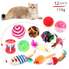 Pet cat toy set Cat passage tease cat stick Plush mouse combination toy