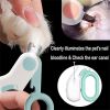 Pet Dog Cat Nail Clippers; Dog Nail Trimmers With LED Lights; Professional Beauty Care Tools