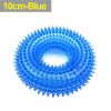 Pet Toys Bite Resistant Sound Toy Chew Teeth Clean Large Dog Golden Retriever Barbed TPR Training Teeth Cleaning Thorn Circle