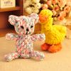 Natural Jute Dog Chewing Rope For Dental Tough With Cute Animals Fruit Eco-Friendly Knot