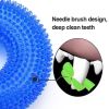 Pet Toys Bite Resistant Sound Toy Chew Teeth Clean Large Dog Golden Retriever Barbed TPR Training Teeth Cleaning Thorn Circle