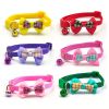 Bowknot Cat Collars; Pet Collar With Bell & Buckle; Cute Pet Supplies For Decoration